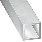 Kantoflex Vierkantrohr (L x B x H: 1.000 x 10 x 10 mm, Aluminium, Silber, Roh)