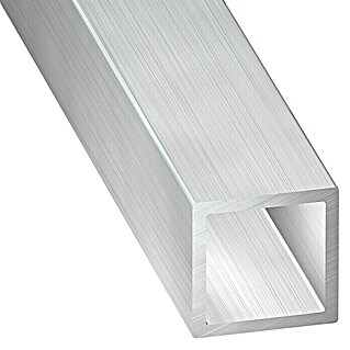 Kantoflex Vierkantrohr (L x B x H: 2 000 x 20 x 20 mm, Aluminium, Silber, Roh)