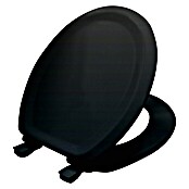 Poseidon Toiletzitting Seattle zwart (Softclose, Afneembaar, Houten kern, Zwart)