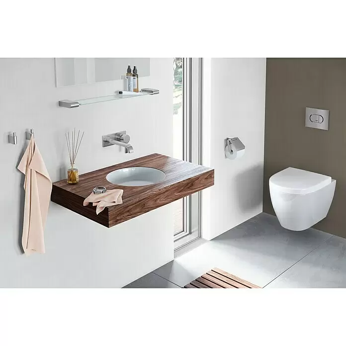 Zack Atore Toilettenpapierhalter - Mit Deckel, Edelstahl, Matt - Stimmungsaufnahme