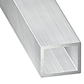 Kantoflex Vierkantrohr (L x B x H: 1.000 x 10 x 12 mm, Aluminium, Silber, Roh)