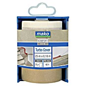 Mako Abdeckpapier Turbo Cover (Im Spender, 25 m x 18 cm, Einseitiger Kreppkleberand)