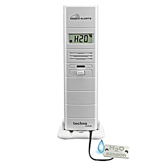 Mobile-Alerts Wassersensor MA10350 (Batteriebetrieben, Digitale Messanzeige, Weiß, 2,1 x 3,8 x 12,8 cm)