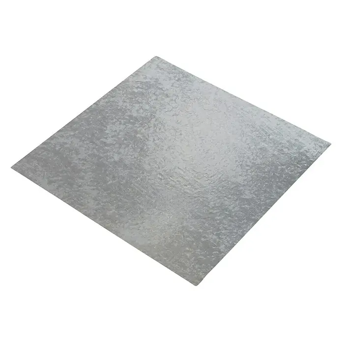 Glattblech - L x B: 500 x 250 mm, Stärke: 1 mm, Stahl, Beschichtet - Silberne, quadratische Kuchenplatte, ideal für die Präsentation von Torten und Kuchen. Die robuste Oberfläche sorgt für Stabilität und einen edlen Look.