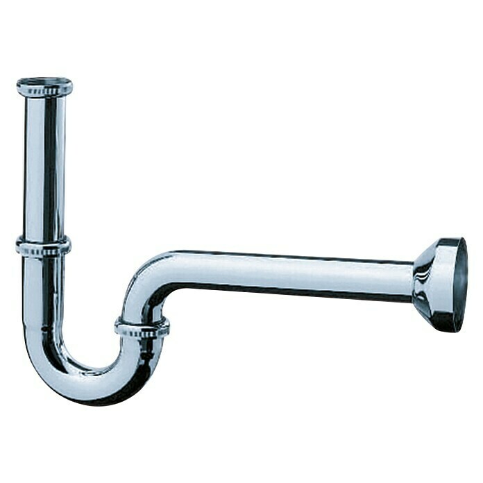 Hansgrohe Waschtisch-Siphon1¼″, Verchromt Front View