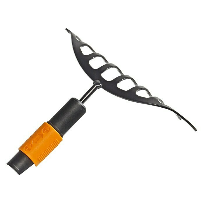 Fiskars QuikFit RechenArbeitsbreite: 24,5 cm, Borstahl, Anzahl Zinken: 10 Right Side View