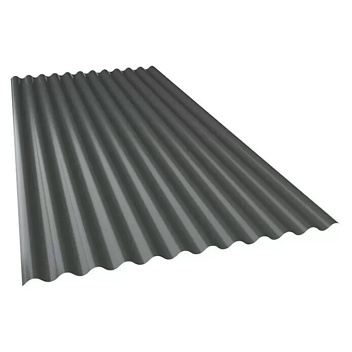 Metdach Dachblech Wellblech - 200 cm x 88,3 cm x 0,4 mm, Anthrazit - Detailaufnahme