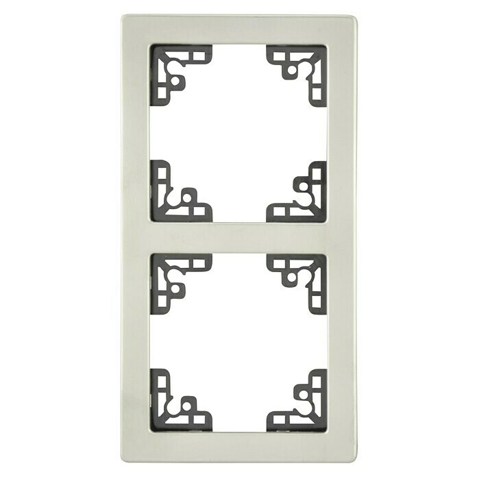 Voltomat FERA Abdeckrahmen Soft (2-fach, Edelstahl, Edelstahl, Unterputz)
