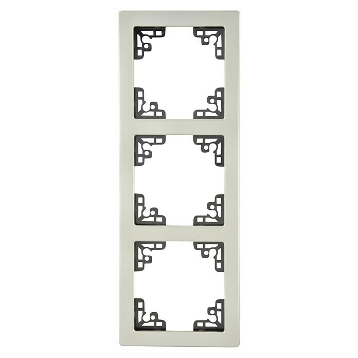 Voltomat FERA Abdeckrahmen Soft (3-fach, Edelstahl, Edelstahl, Unterputz)