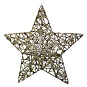 Christbaumschmuck Glitzerstern (Gold, Draht, Stern)