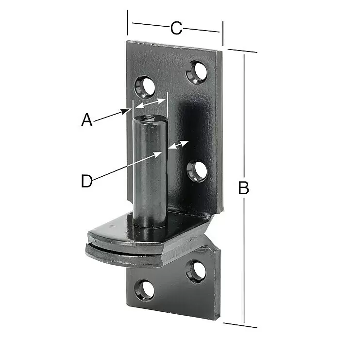Vormann Aufschraubkloben - Durchmesser Dorn: 13 mm, Abstand Dorn bis Platte: 11 mm, L x B: 99 x 39 mm