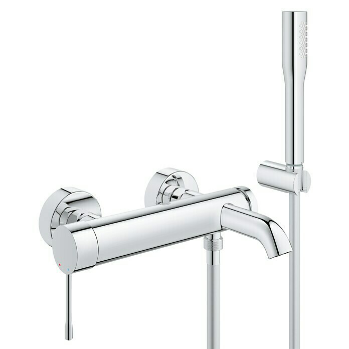 Grohe Essence BadewannenarmaturMit Handbrause, Chrom, Glänzend Front View