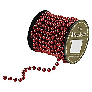 Ukrasne perle Perle (Crvene boje, Duljina: 10 m, Plastika)