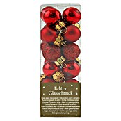 Christbaumkugel-Mix (Rot, Glas, Durchmesser: 2 cm, 24 Stk.)