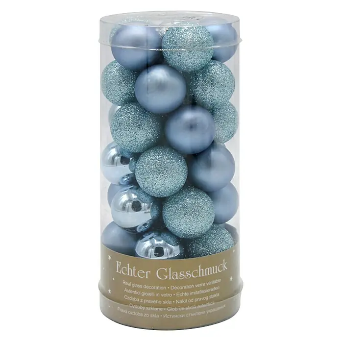 Christbaumkugel Petrol Mix