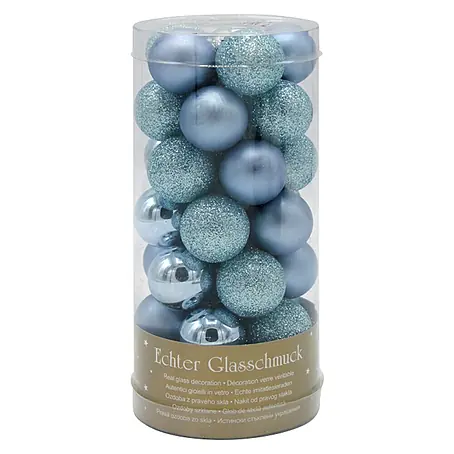 Christbaumkugel Petrol Mix