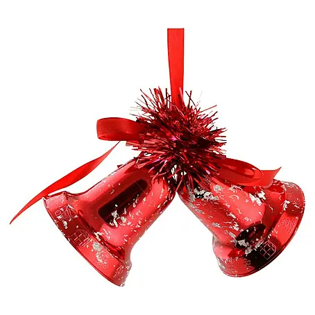 Christbaumschmuck Doppelgocke Rot