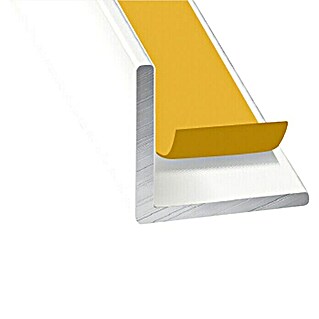 Winkelprofil (L x B x H: 2 600 x 25 x 25 mm, Aluminium, Weiß)