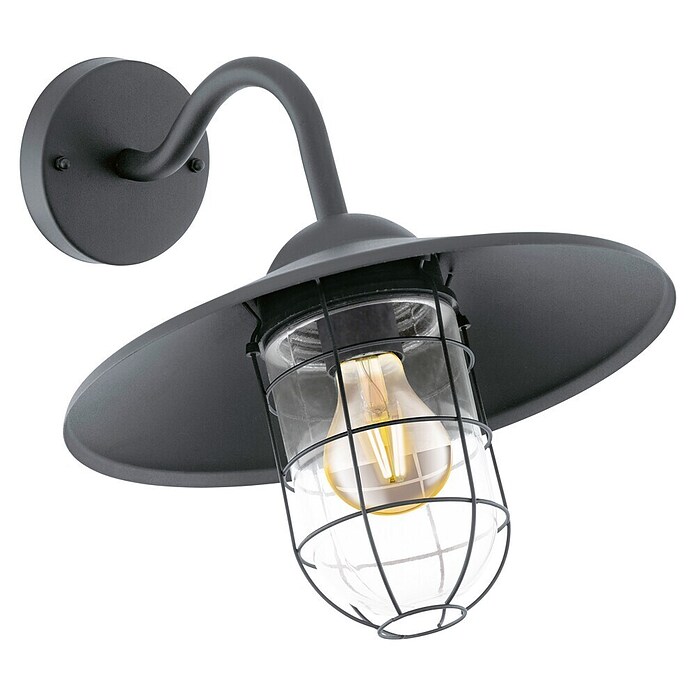 Eglo Außenwandleuchte Melgoa (60 W, Schwarz, IP44) | BAUHAUS
