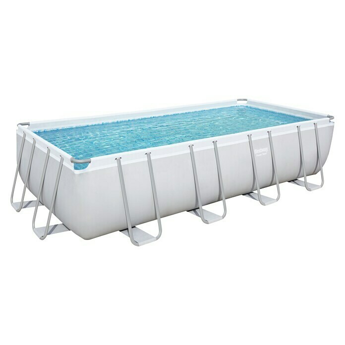 Frame-Pool-SetL x B x H: 549 x 274 x 122 cm, 14.812 l, Grau Front View