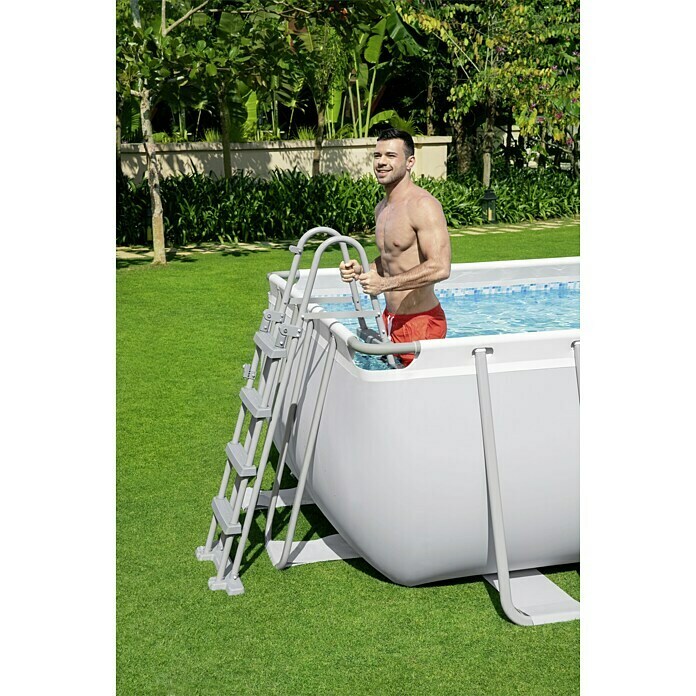 Frame-Pool-SetL x B x H: 549 x 274 x 122 cm, 14.812 l, Grau Use Shot