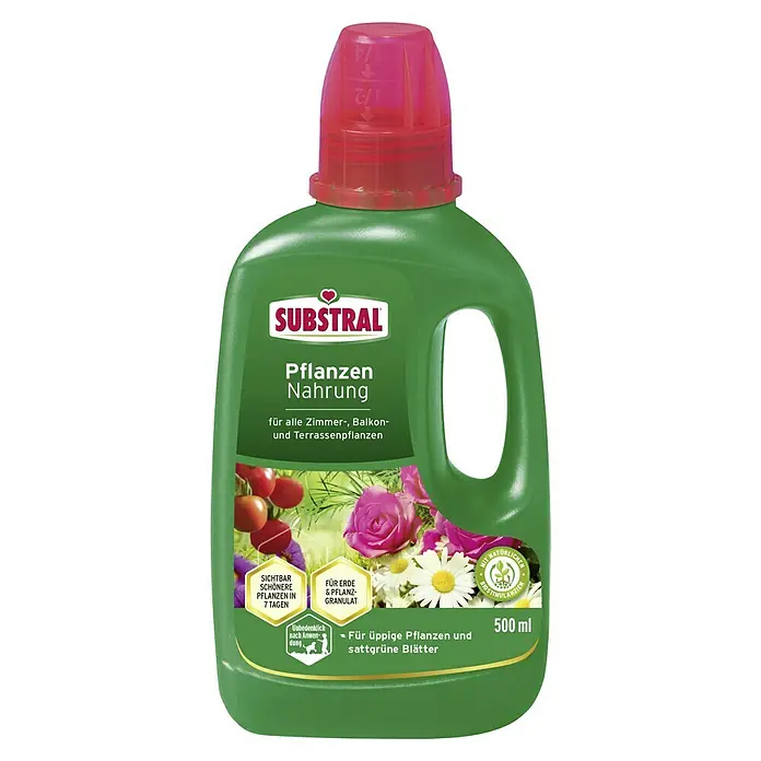 Substral Universaldünger - 500 ml - Substral Pflanzennahrung: Flüssigdünger für üppige Pflanzen mit sattgrünen Blättern, geeignet für Zimmer-, Balkon- und Terrassenpflanzen.
