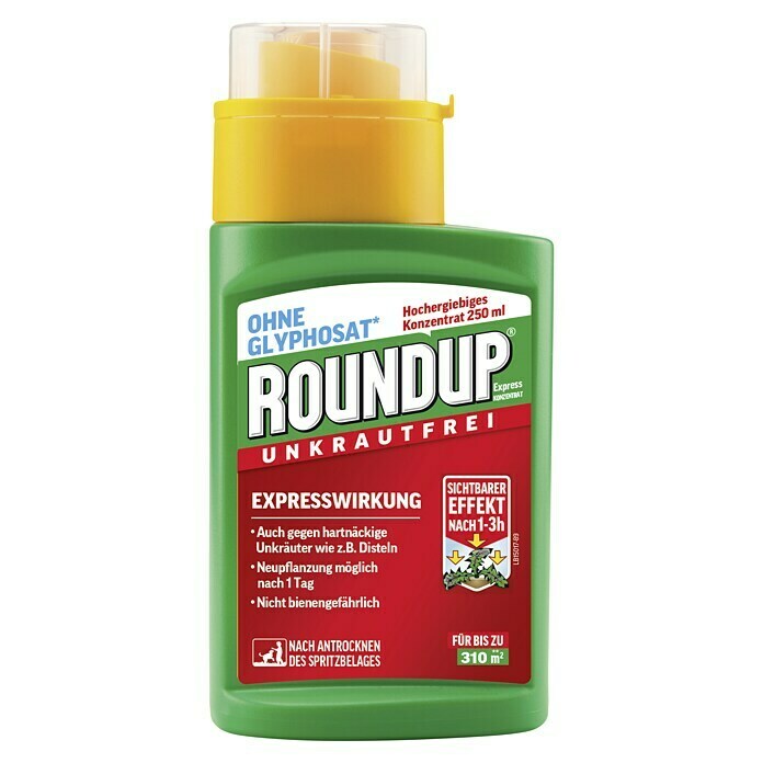 Roundup Unkrautfrei Express Konzentrat250 ml Front View