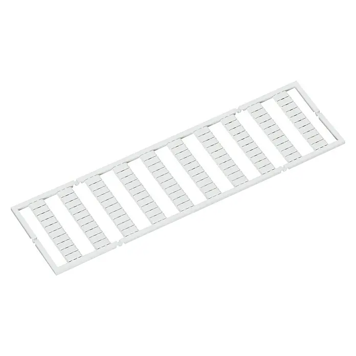 Wago Beschriftungsbogen S 793-5501 - Unbedruckt, 2 Stk. - Weißer Beschriftungsstreifen zur einfachen und professionellen Kennzeichnung von Klemmen und Kabeln in der Elektrotechnik.