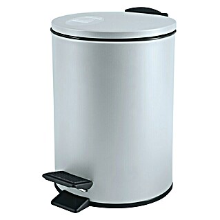 Spirella Cubo con pedal Adelar (3 l, Acero inoxidable, Azul claro)