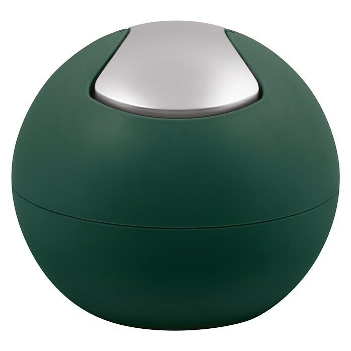Spirella Cubo de basura de baño Bowl (1 l, Verde, Redondeada, Poliestireno)