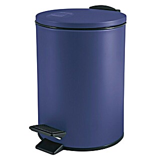 Spirella Cubo con pedal Adelar (3 l, Acero inoxidable, Azul oscuro)