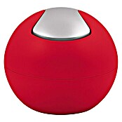 Spirella Cubo de basura de baño Bowl (1 l, Rojo, Redondeada, Poliestireno)