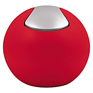 Spirella Cubo de basura de baño Bowl (1 l, Rojo, Redonda, Poliestireno)