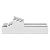 Spirella Organizador multiuso Skyline (L x An x Al: 10 x 30,7 x 10 cm, Blanco, Plástico (ABS))