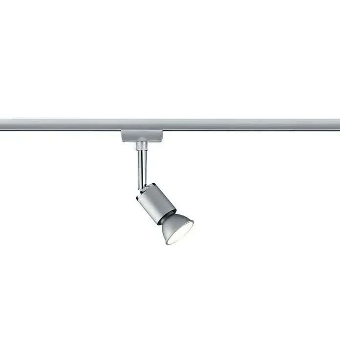 Paulmann URail Deckenstrahler Pure II - L x B x H: 6,6 x 5,8 x 11 cm, GU10, Chrom matt - Silberfarbene Schienenleuchte mit verstellbarem Spot zur gezielten Beleuchtung. Modernes Design für flexible Lichtgestaltung.