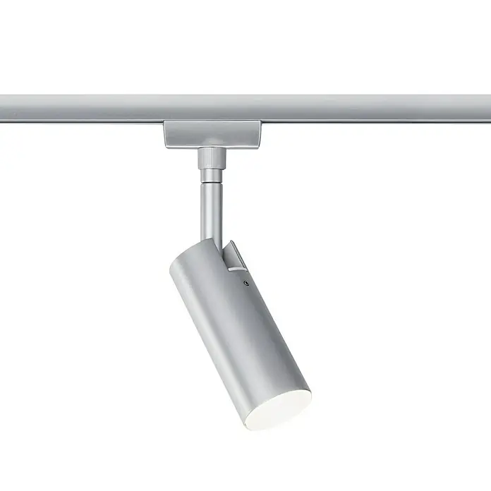 Paulmann URail LED-Spot Tubo - 5 W, L x B x H: 10,5 x 4,2 x 19,6 cm, Chrom-matt, Warmweiß - Deckenleuchte mit Aluminiumgehäuse, die eine moderne und elegante Beleuchtung für jeden Raum bietet. Ideal für gezielte Akzentbeleuchtung.