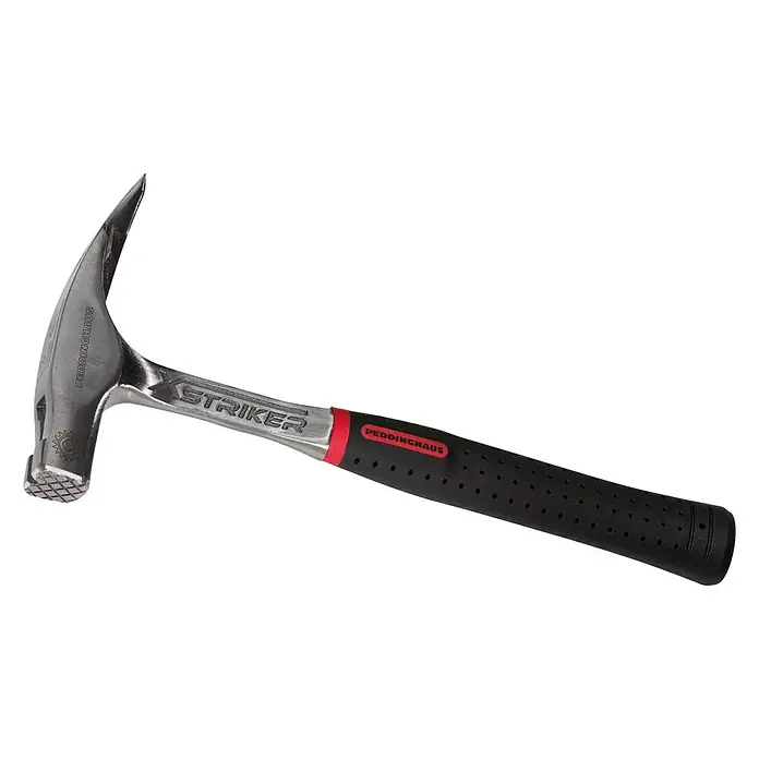 Peddinghaus Zimmermannshammer - 600 g, Kunststoff, Magnetischer Nagelhalter - Ein Peddinghaus Striker Hammer, ein robustes Werkzeug für professionelle Handwerker, ideal für Bau und Abbruch.