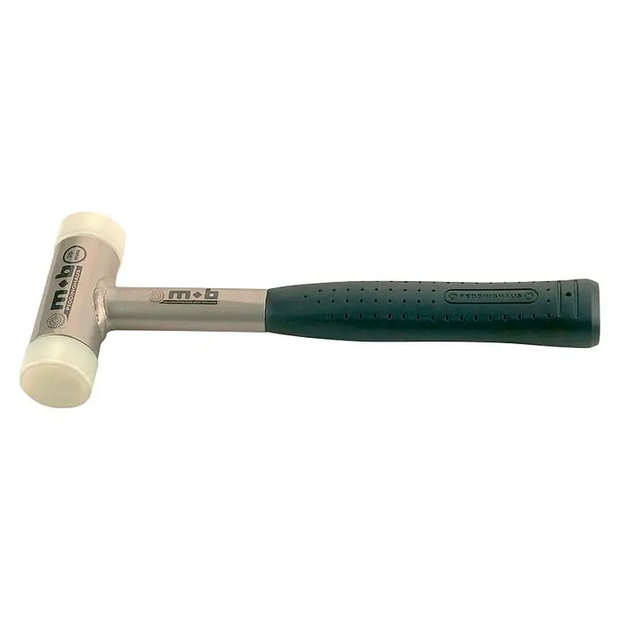 Peddinghaus Schonhammer - 1,12 kg, Stahlrohr, Durchmesser Kopf: 50 mm - Ein Gummihammer von m+b, perfekt für präzise Arbeiten ohne Beschädigung. Der ergonomische Griff sorgt für Komfort.