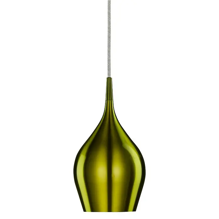 Searchlight Pendelleuchte Vibrant - 40 W, L x B x H: 12 x 12 x 142 cm, Grün, E14, 120 mm - Elegante Pendelleuchte in Olive mit schlanker Formgebung. Ideal für moderne Interieurs und stilvolle Beleuchtungslösungen.