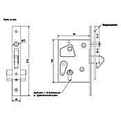 HBS Betz Schiebetorschloss-Set (Einsatzbereich: Stallungen)