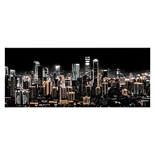 Glasbild (Shining City, B x H: 125 x 50 cm)