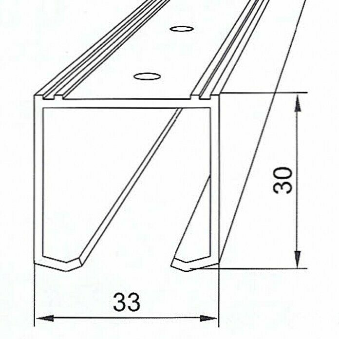 Valcomp by Mantion Falttürbeschlag Herkules Plus150 cm, Traglast: 40 kg Front View