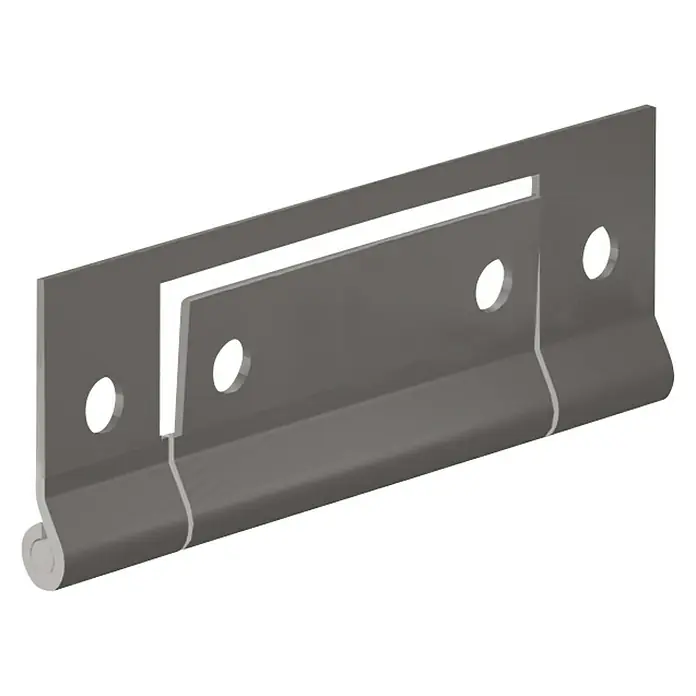 Valcomp by Mantion Falttürbeschlag Herkules Plus150 cm, Traglast: 40 kg - Darstellung eines robusten Schwerlastbandes, ideal für anspruchsvolle Anwendungen, mit sichtbaren Befestigungslöchern und einer langlebigen Konstruktion.