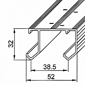 Valcomp by Mantion Schrankschiebetürbeschlag Horus (150 cm, Traglast: 45 kg)