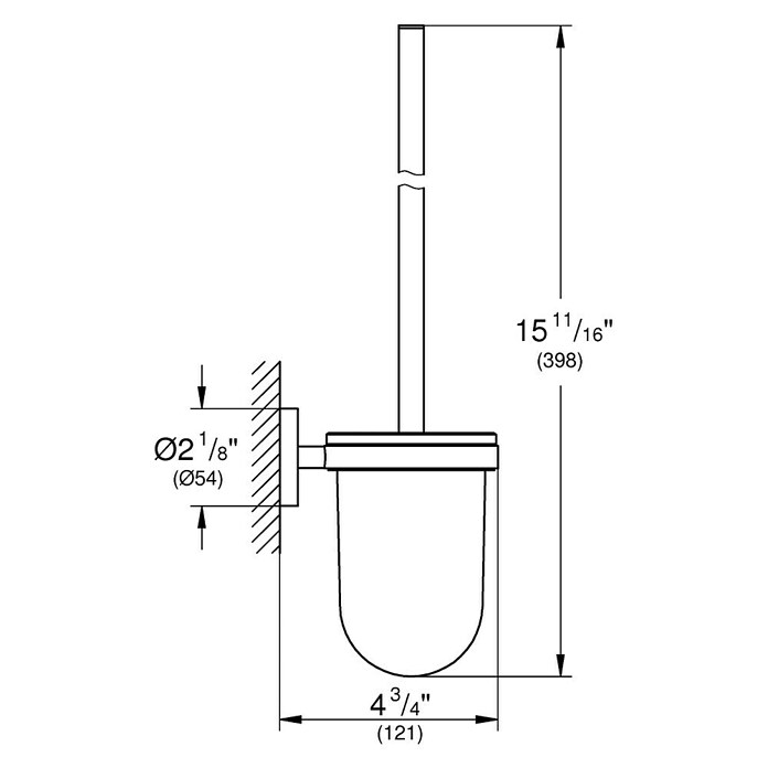 Grohe Essentials WC-Bürstengarnitur (Mit Halterung, Warm Sunset, Glänzend)