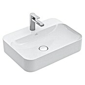 Villeroy & Boch Finion Aufsatzwaschbecken (60 x 44,5 cm, Mit schmutzabweisender Glasur, Ohne Überlaufloch, Keramik, Weiß)