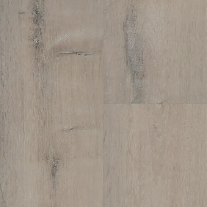 b!design Vinylboden Maxi - Sherwood Eiche, Landhausdiele, 1.210 x 220 x 4,2 mm - Nahaufnahme eines hellen Laminatbodens mit dezenter Holzmaserung, ideal für moderne Wohnräume.