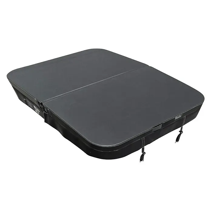 Camargue Thermo-Abdeckplane - L x B x H: 160 x 213 x 12 cm, Kunststoff, Grau - Graue Whirlpoolabdeckung zum Schutz Ihres Whirlpools vor Witterungseinflüssen.