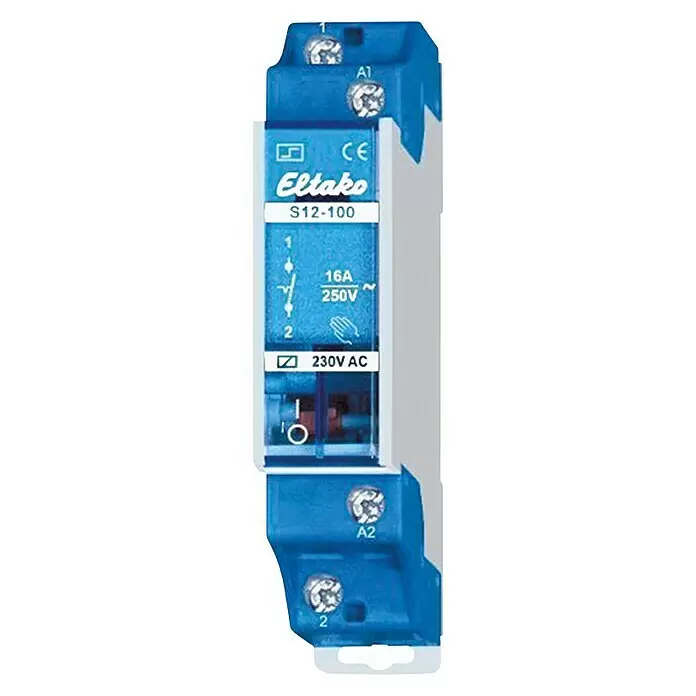 Eltako Stromstoßschalter S12-100-230V - 250 V - Diagonale Ansicht