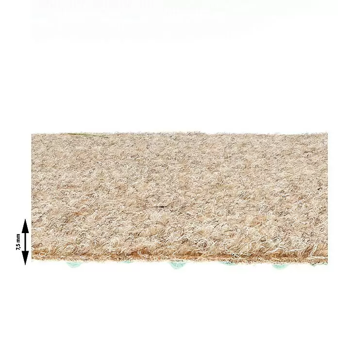 Vebe Floorcoverings Rasenteppich Meterware Green - Breite: 200 cm, Beige, Mit Drainagenoppen - Detailaufnahme